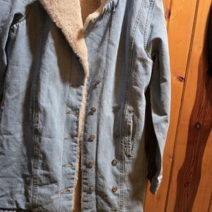 Anthropology Brand Honey Punch Cream Faux Fur Jacket M